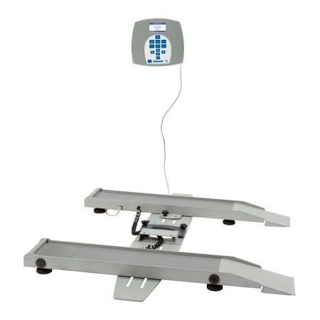 Pelstar/Health O Meter Health O Meter 2400KL Digital Wheelchair Scale 800lb x 0.2lb/363kg x 0.1kg, Portable w/ Adj Tracks 2400KL